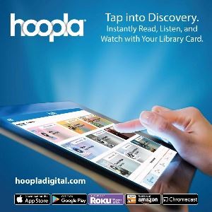 Logo button for hoopla