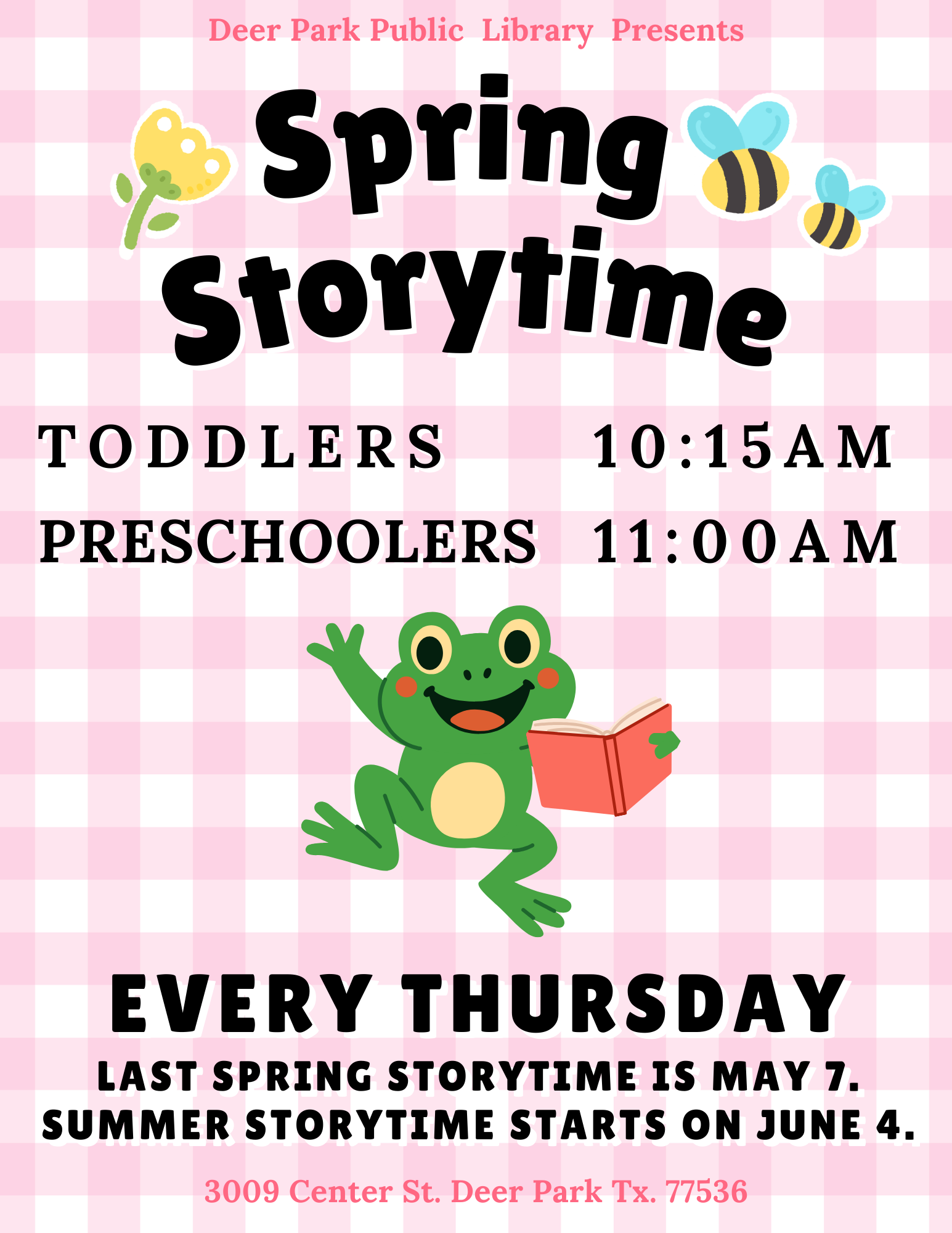 Storytime - Spring 2026