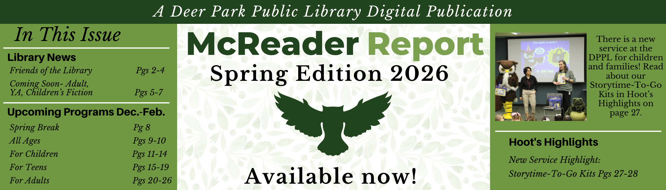 McReader Report Banner